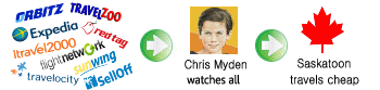Chris Myden watches all for the cheapest flight deals and all inclusive vacations from Saskatoon.